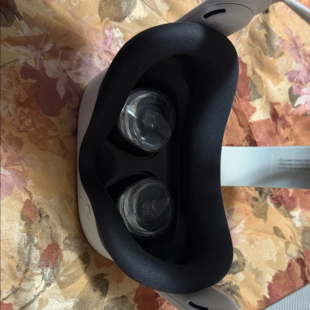VR Headset and Controllers - White and Black